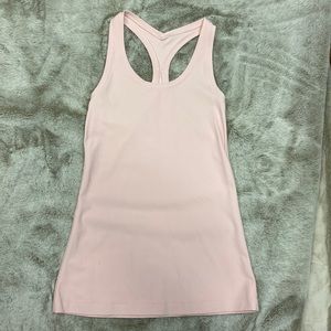 Lulu lemon pale pink racer back tank